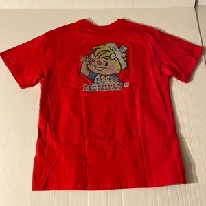 Nissin Hate Monday Free Size NWT Noodle Boy Short Sleeve Graphic Tee Shirt